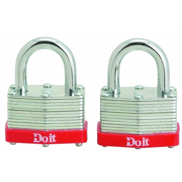  Do It Best  Warded Steel Keyed Padlock 2 Pack 1-1/2 Inch 1 Each 8596TDIB 50728