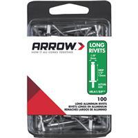  Arrow Long Rivet  1/8x1/2 Inch Aluminum 100 Pack  RLA1/8IP