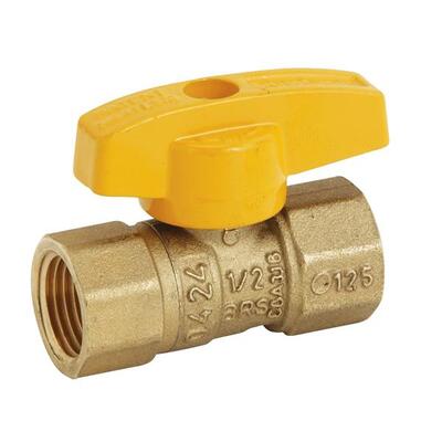  Brass Craft Gas Ball Valve Threaded 1/2 Inch 1 Each PSBV503-8