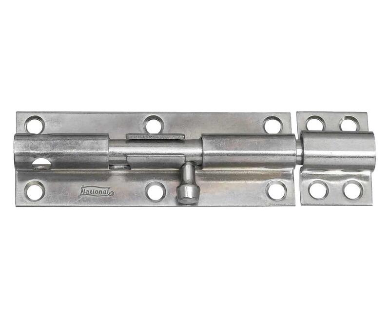  National  Barrel Bolt 6 Inch  Zinc 1 Each N162-388