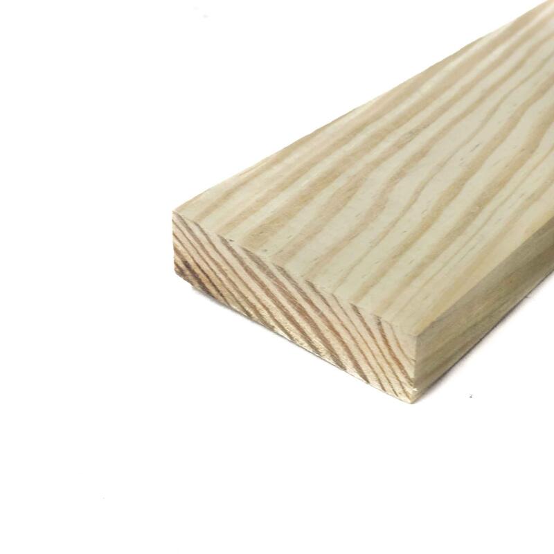 Lumber Yellow Pine C Grade S4S Treated 1x3x16 1 Length