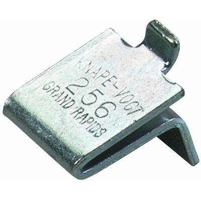  Knape & Vogt Shelf Support Clip  Zinc 12 Pack  256P ZC