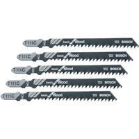  Bosch Jig Saw Blades 8 Tooth  4 Inch  5 Pack  T111C