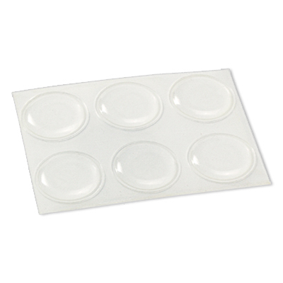 Tru Guard Self-Adhesive Clear Bumpers 3/4 Inch  6 Pack 23123TV