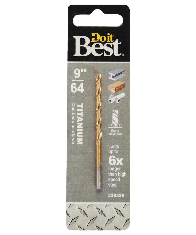  Do It Best  Titanium Drill Bit  9/64 Inch  1 Each  218651DB