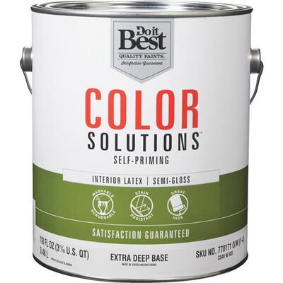 Color Solutions Semi Gloss Self Priming Int Paint Extra Deep 1 Gal CS48W0803