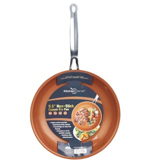 COPPER FRYING PAN W/ EDGE 9.5