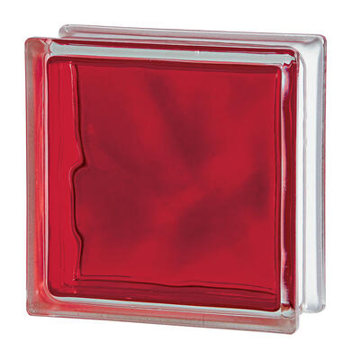 Glass Block Brilly Red 1 Each BLSE114149