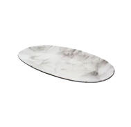  Oval Plate  White Marble  1 Each 706-00789: $17.78