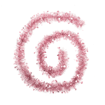 XMAS GARLAND ASSRTD PVC PINK