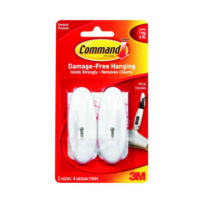  Command  Wire Hook Strips  Medium  1 Each 17068ES