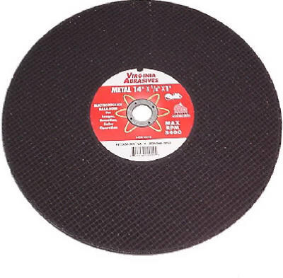 Virginia Abrasives Cutting Wheel Metal 12x1/8x1 Inch 1 Each 424-15512