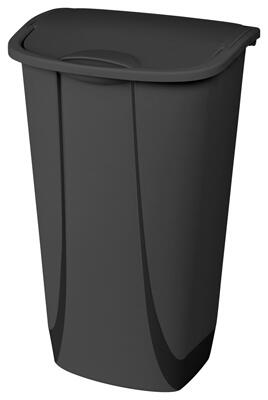 Sterilite Wastebasket Swing Top 11 Gallon Black 1 Each 10939006