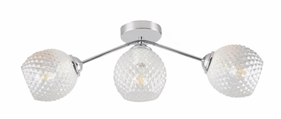 WALL LAMP 2XE27 CLR GLASS