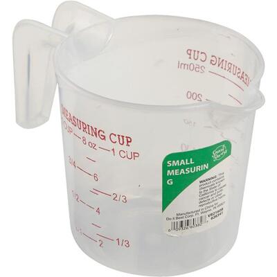  Smart Savers  Plastic Measuring Cup  1 Cup  White 1 Each KT624(ST)