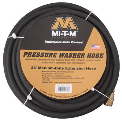  Mi-T-M Pressure Washer Extension Hose  5/16 Inchx23 Foot 1 Each AW-0050-0176