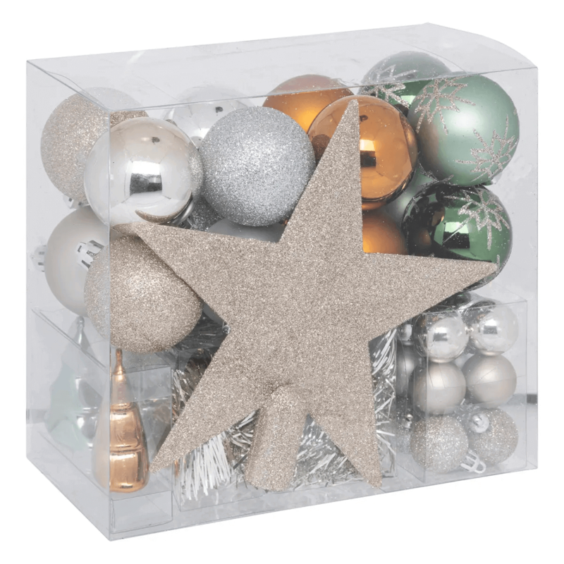 XMAS BALL REFU SET44 MULTICLR