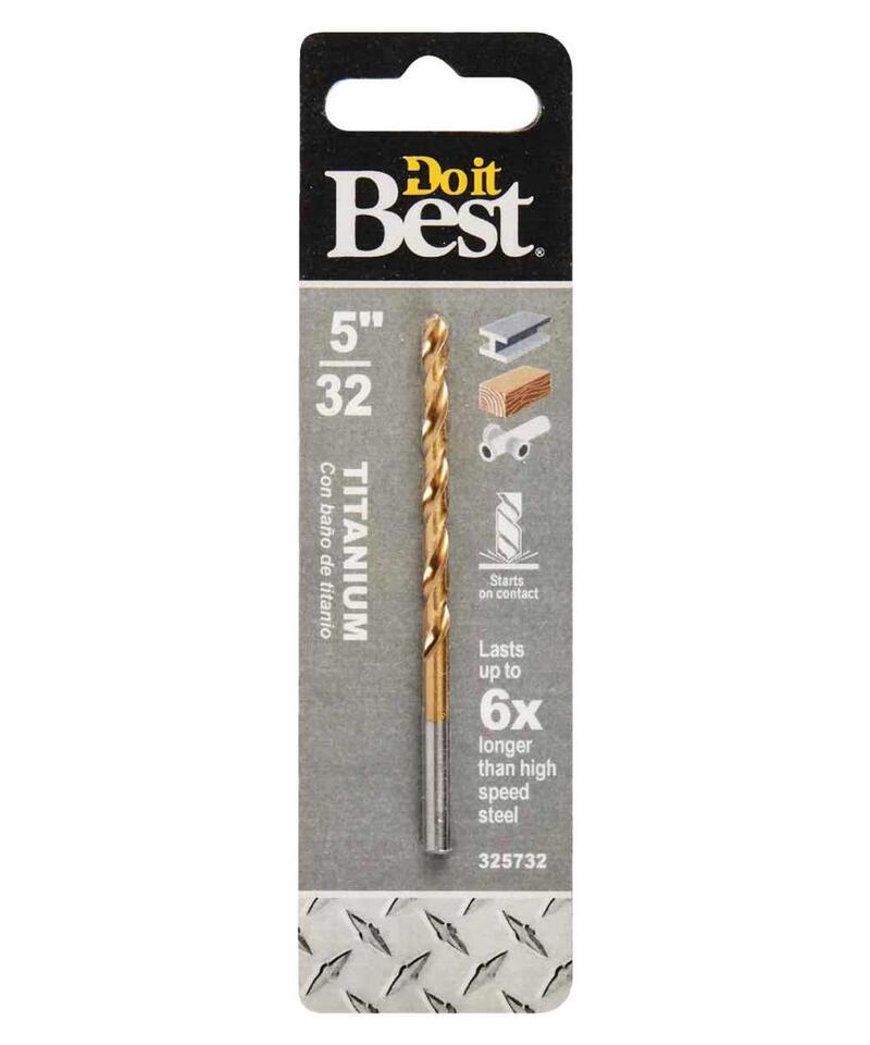  Do It Best  Titanium Drill Bit  5/32 Inch  1 Each 218731DB