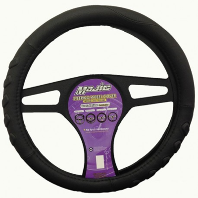  Majic Steering Wheel Cover  Contemporary Grey  1 Each 214
