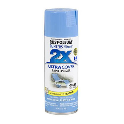 Rust-Oleum Painter's Touch Gloss Spray Paint 12oz Spa Blue 1 Each 249093