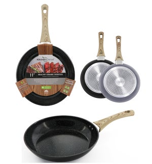 CERAMIC GRANITE SKILLET 11