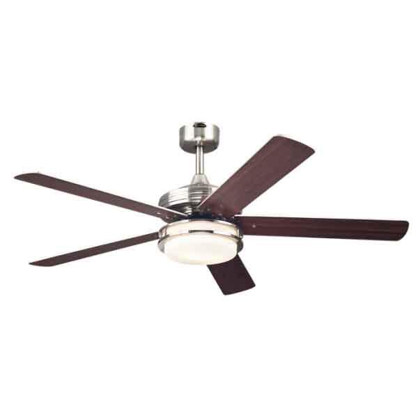 Westinghouse Fan Ceiling 110V 52 Inch Brushed Nickel 1 Each 72477