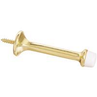  National  Rigid Door Stop  Brass 1 Each N199-372