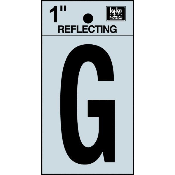  Hy-Ko Reflective Adhesive Letter G 1 Inch  1 Each RV-15/G