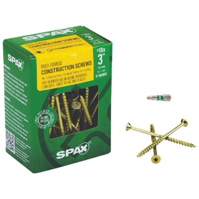  Spax Construction Screw #10x3 Inch  1 Each 4191020500754