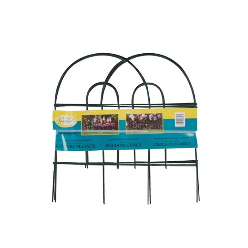 Green Round-Top Garden Fence 18 Inch x 8 Feet 1 Each 89312