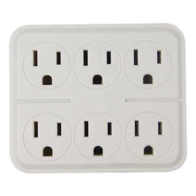 ME 6-OUTLET TAP WHT M/D