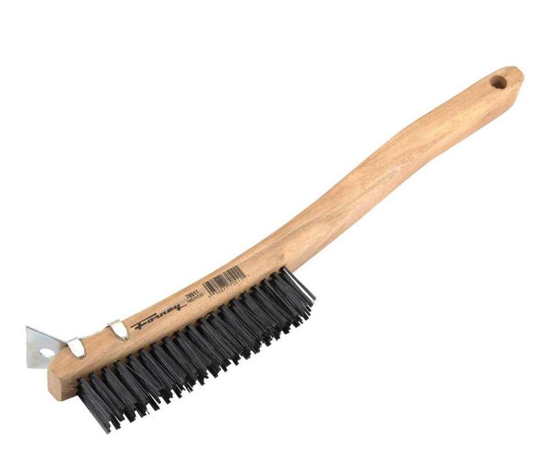  Forney Curve Handle Wire Brush  13-11/16 Inch  Carbon and Steel 1 Each 70511