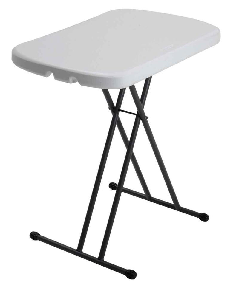 Lifetime Folding Table 26x18 Inch  White Granite 1 Each 8354