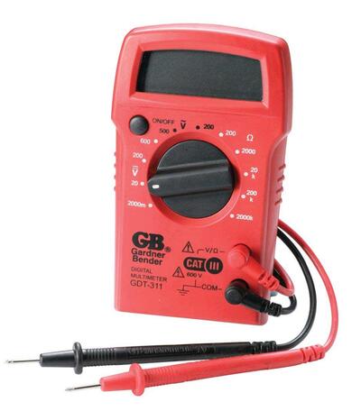 Ecm Industries Multimeter Digital 3-Function 1 Each 766-095 GDT-311