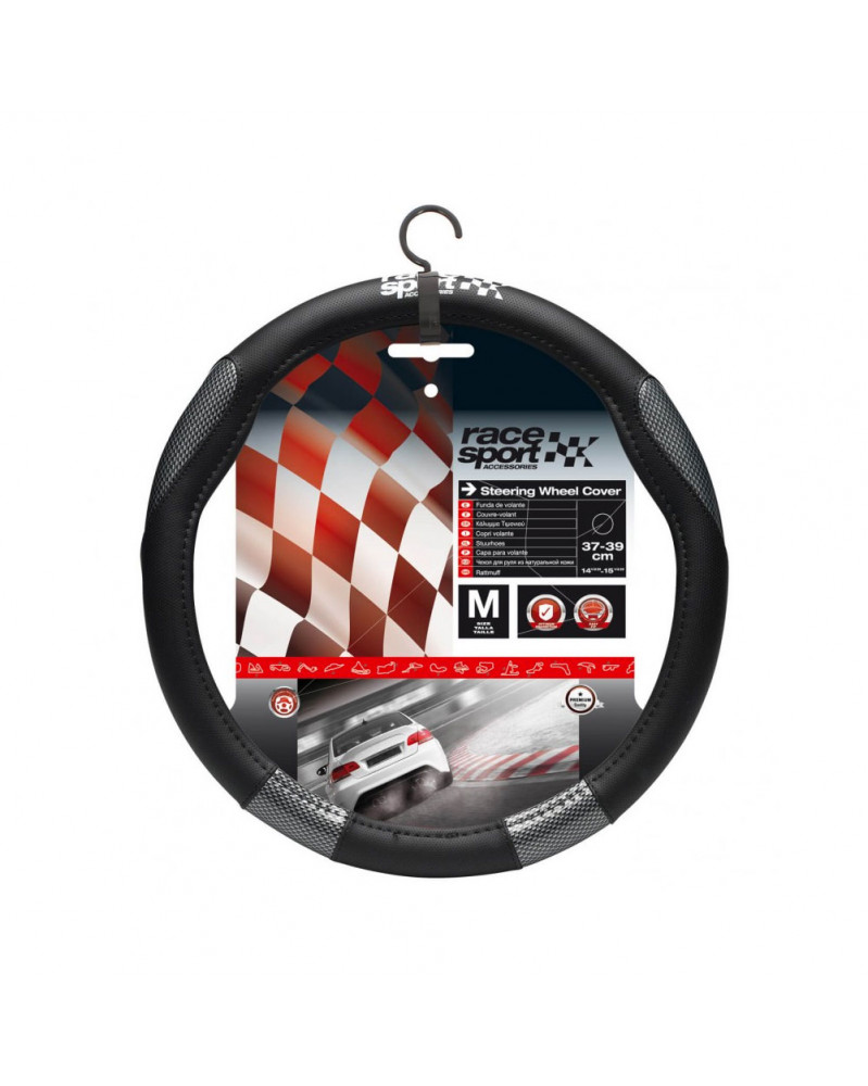 STEERING WHEEL COVER CARBON