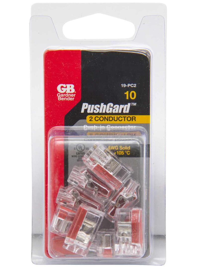 Ecm Industries Push Connector 2Port 10 Pack 19-PC2