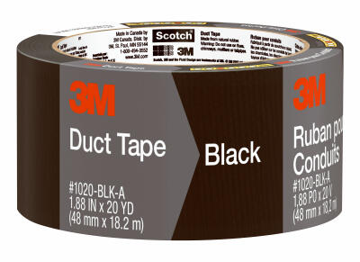  3M Multi-Purpose Duct Tape 1.88 Inchx20 Yard  Black 1 Each 3920-BK
