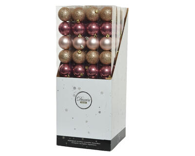 Xmas Bauble 6cm Assorted 1 Set 020413