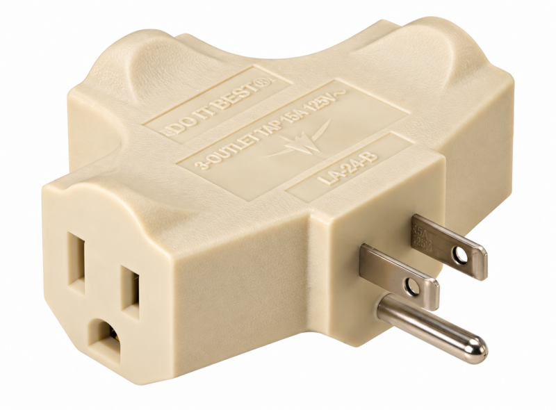 3-OUTLET TAP 15A BEIGE