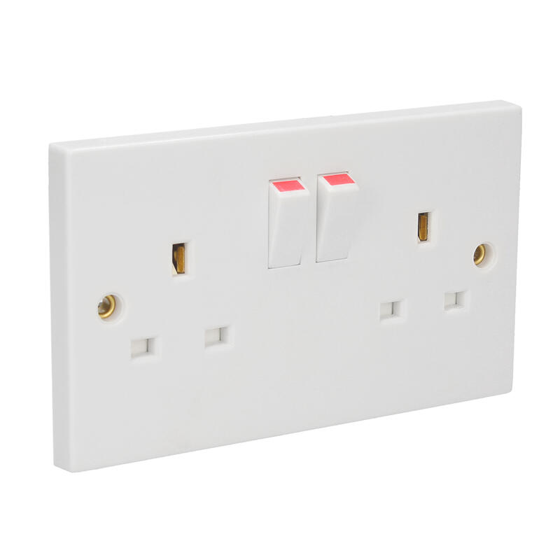 Switch Socket Outlet 2 Gang 13a 1 Each CEDSSK2