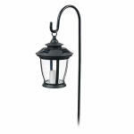 Sterno Home Inc Candle Lantern Solar W/ Hook Black 1 Each TV2996OBK