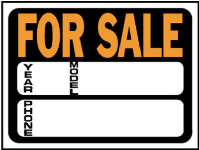 Hy-Ko Auto For Sale Sign 9x12 Inch 1 Each 3031