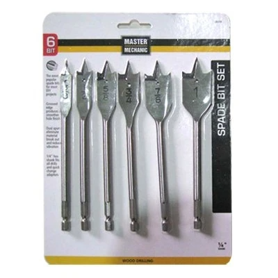  Master Mechanic Spade Bit Set 6 peice  1 Set 28636 301218