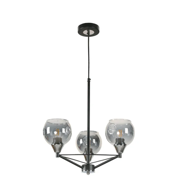 HANGING LAMP 1L E27 60W BLACK