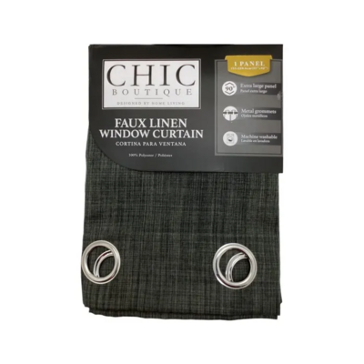 FAUX LINEN CURTAIN #12