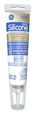  General Electric  Advanced Silicone  2.8 Ounce  Clear  1 Each GE500