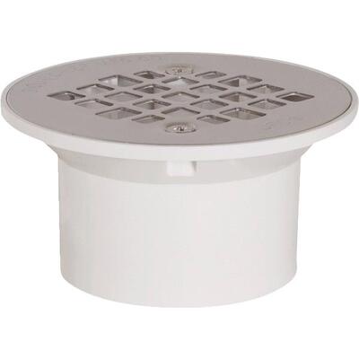  Sioux Cheif PVC Screw Floor Drain 2x3 Inch  1 Each 840-2PPK