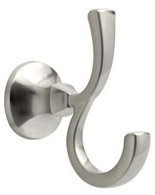 Liberty Hardware Mandara Double Robe Hook Nickel  1 Each 76235-BN