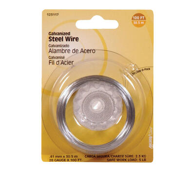  Hillman  28 Guage Galvanize Wire 100 Foot 1 Roll 123117