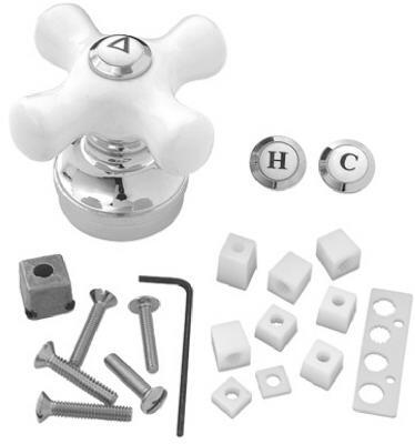 Brass Craft Fits All Tub And Shower Faucet Handle Whte Chr 1 Each SH5725